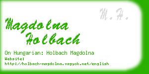 magdolna holbach business card